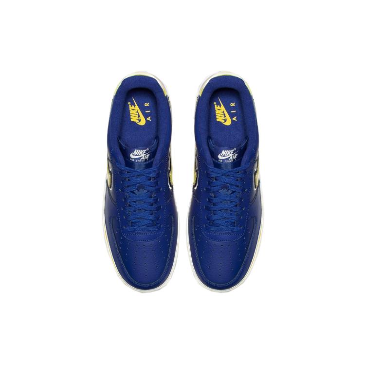 New Nike Air Force 1 Low Sport Nba Deep Royal University Gold AJ7748-400