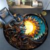 Cartoon Print Round Area Rug,Carpet Rug for Living Room Bedroom Sofa Playroom Decor,Non-slip Floor Mat