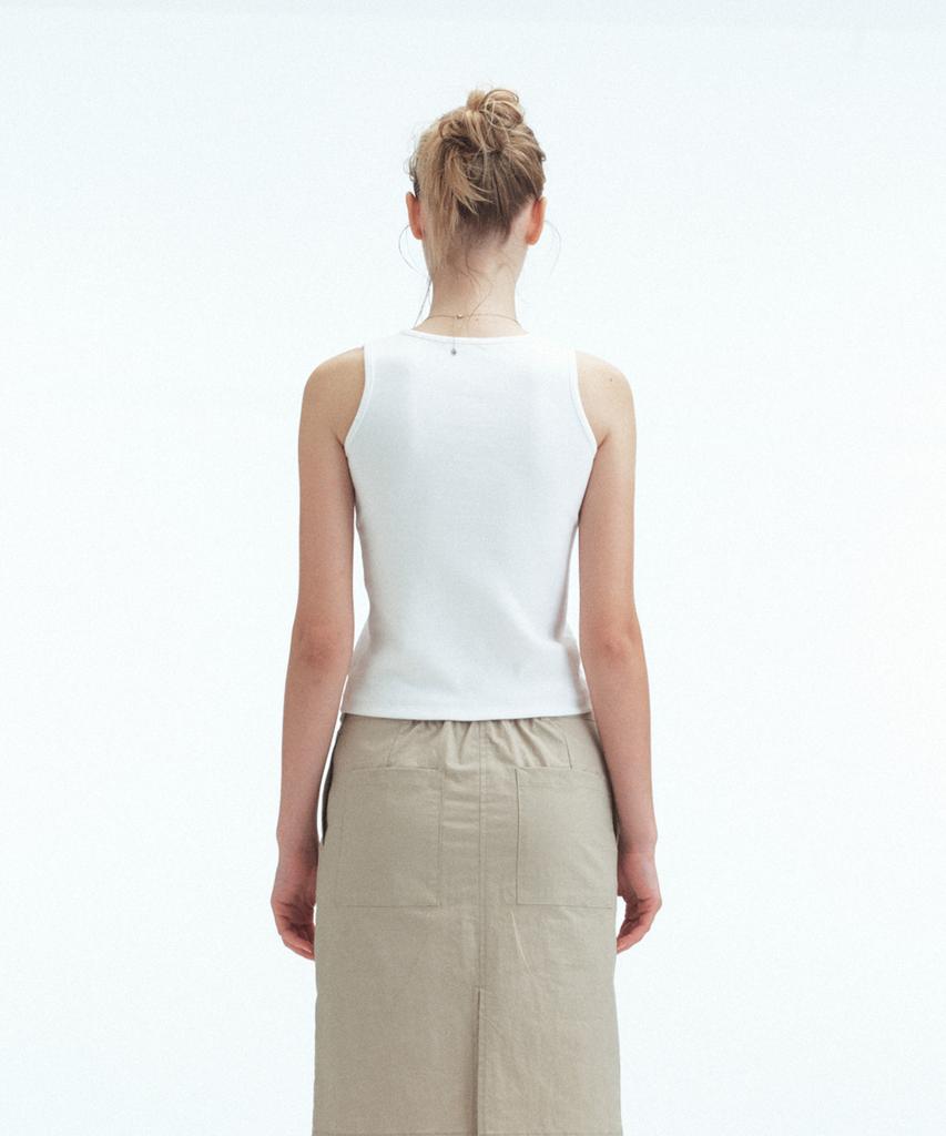 REST&RECREATION Sleeveless Cardigan - White