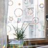 Colorful Sun Catcher Round Rainbow Static Glass Sticker for Windows to Prevent Bird Collisions