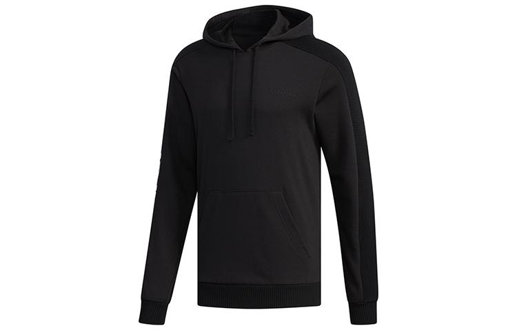 

Adidas Neo Sweatshirts Men s Black Hooded Moderate Regular EI4758 L