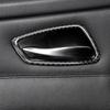 2Pcs Carbon Fiber Two Door Car Interior Handle Cover Decals Trim Door Bowl Stickers for BMW E92 E93 3 Series 2005-12