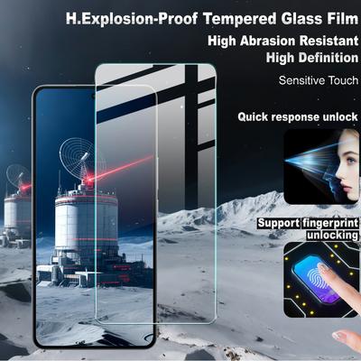 IMAK Série H Pour Oppo K13 Turbo 5G/K13 Turbo Pro 5G Protection d'Écran Verre Trempé Film HD Clair (Déverrouillage par empreinte digitale)
