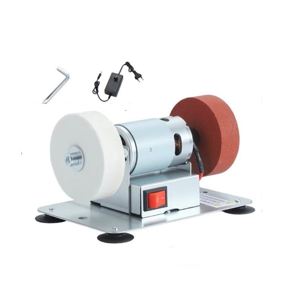 Variable Speed Mini Bench Grinder Sturdy Base Dual Wheel Grinder Artifact Polishing