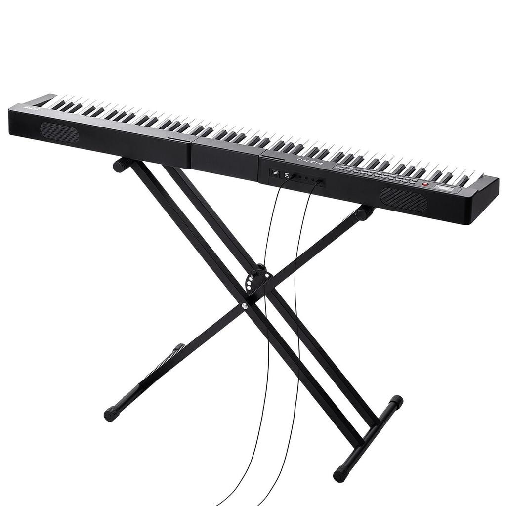 88 Key Digital Piano Keyboard Semi Weighted Electric Portable with Stand