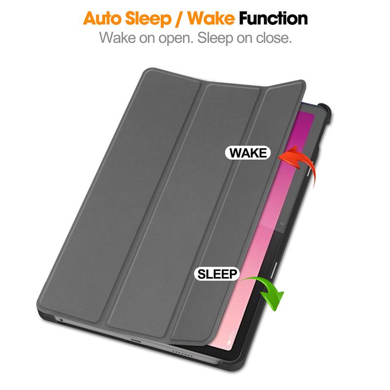 For Lenovo Xiaoxin Pad Pro 12 7 12,7 tommers deksel 2023 Flip Stand Hard PC Back For Lenovo Tab P12 12,7 deksel Auto Sleep/Wake