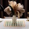 Retro Heat Resistant Placemat Oil-Proof Waterproof Pu Leather Dining Room Table Mat Kitchen Tableware Bistro Bar Home Decor