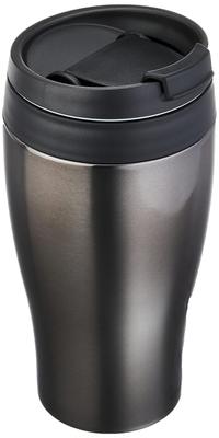 Kubek termiczny Doshisha z pokrywką Kubek z kawiarni typu convenience Izolowany próżniowo Bezpośredni wlew 360ml Czarny CBCT400BK