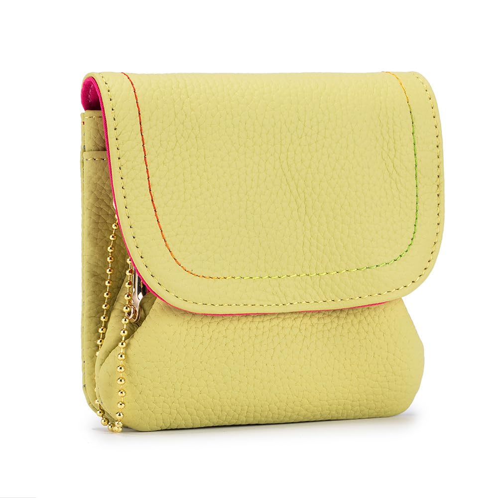 

Yocipa Настоящая Кожаная Женская Мини-Кошелек, Двускладной, Популярный, Многофункциональный, На Молнии, Кошелек для Монет, Маленький Кошелек для Монет, Компактный, Легкий,