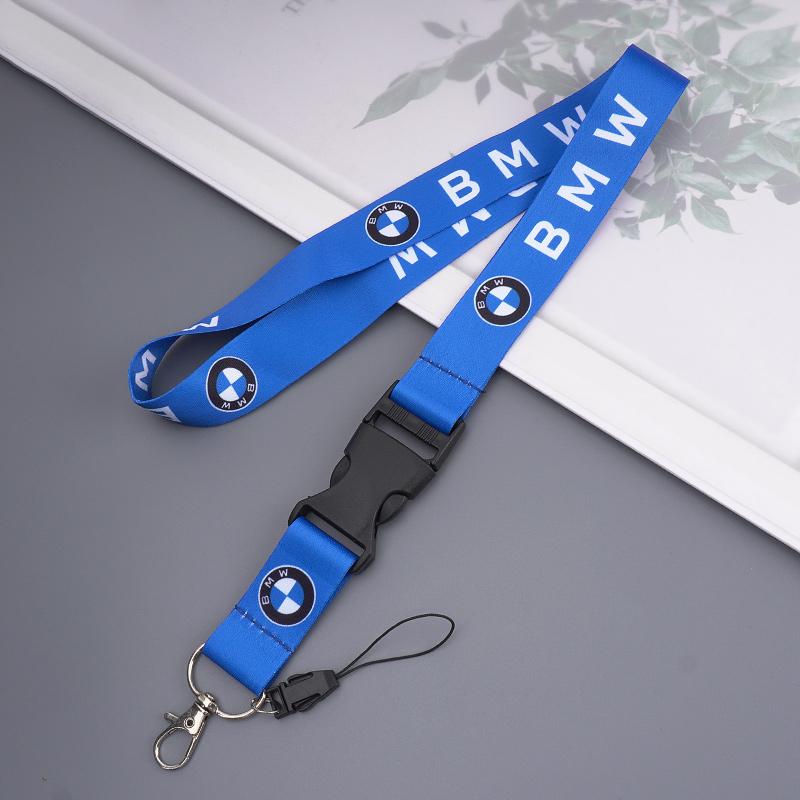 Performance Logo Lanyard Nylon Printing Emblem Key Strap Holder&Staff ID Cards For BMW M Performance E90 E60 E46 Accessories