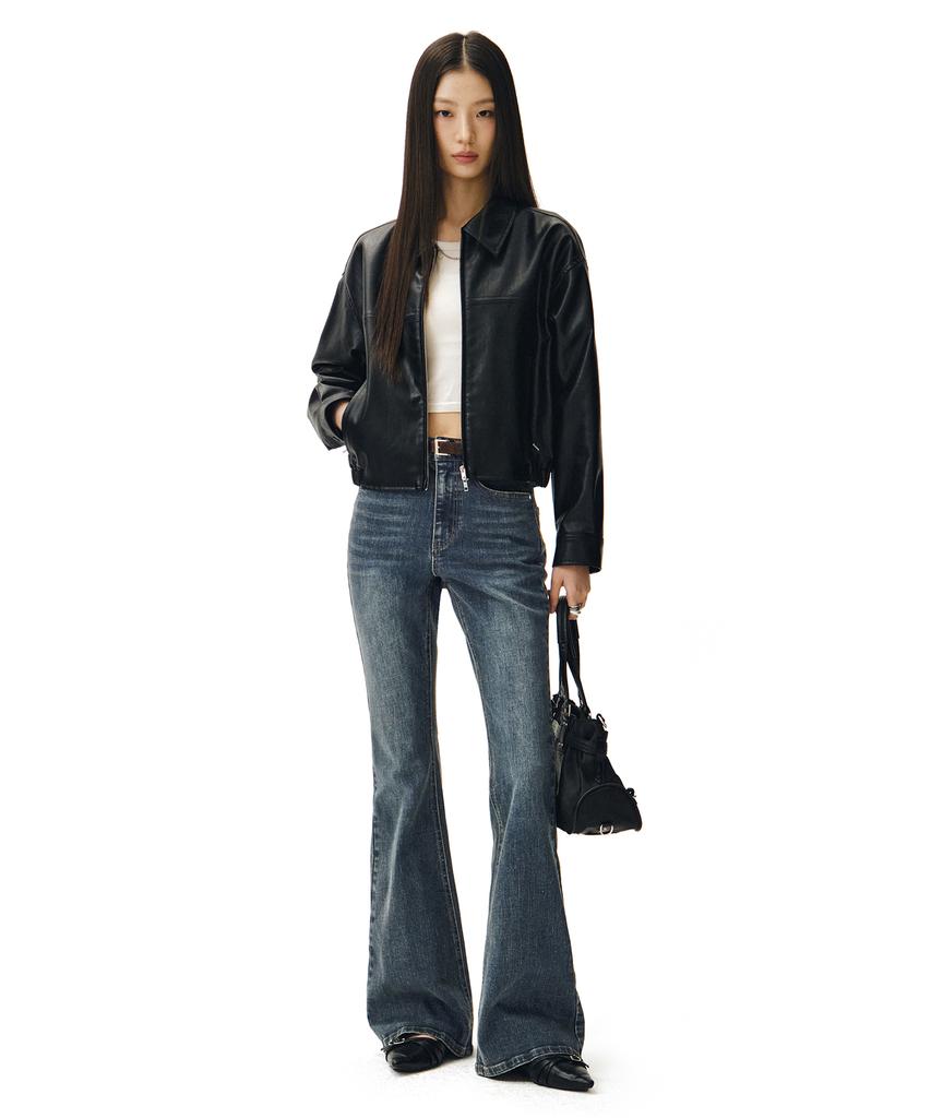 Deketeuumeon Signature Slim Flared Jeans Dcwpt005Blueb