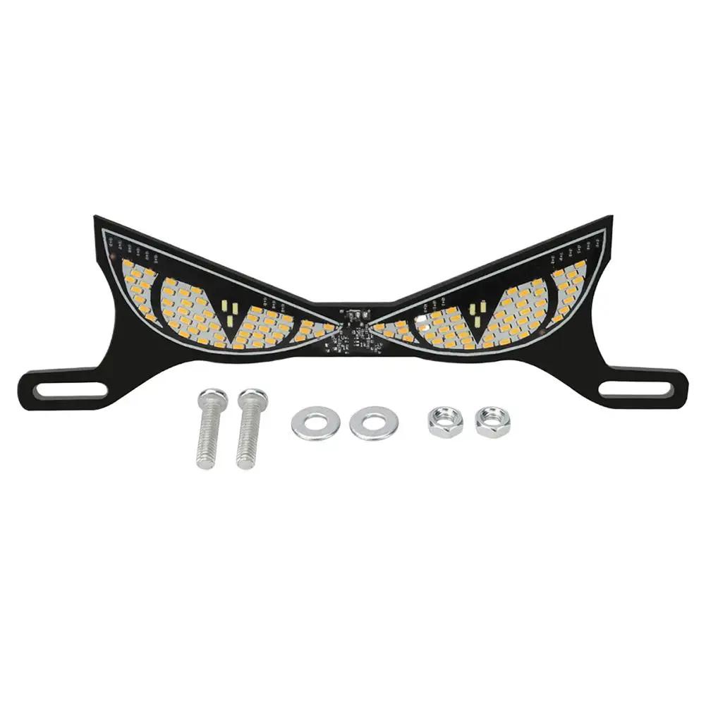 Motorcycle LED Flash Brake Light Dual Color Flashing Tail Decoration Signal Plate Light 12V Light License Turn Motorcycle L S1Z4