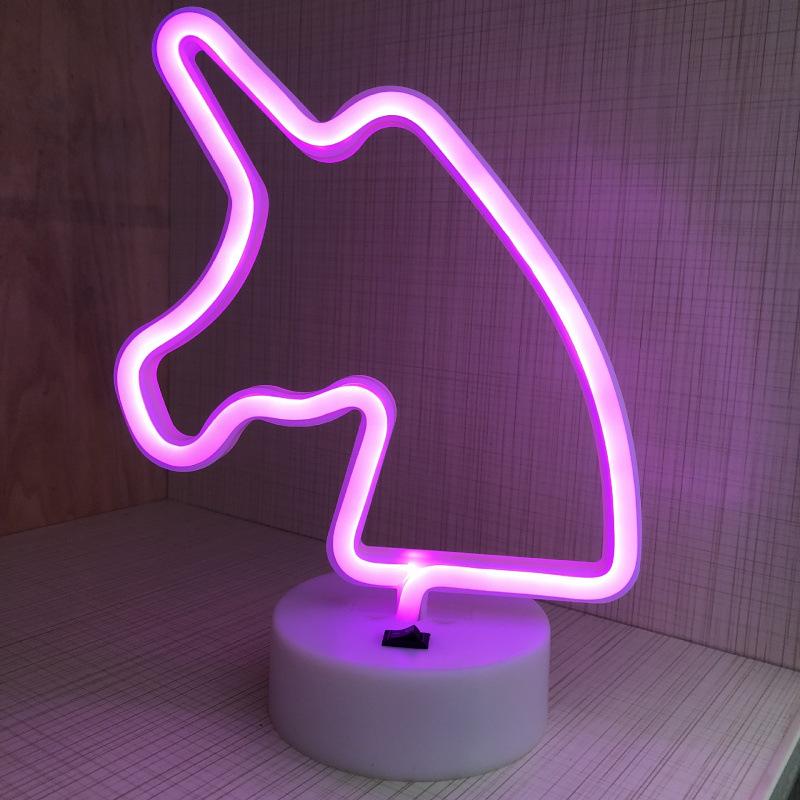 Creative LED Heart Neon Light - Romantic Atmosphere Table Lamp for Bedroom Decor