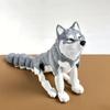 3D-надрукована шарнірна фігурка хаскі з гнучкими суглобами та реалістичним виглядом. Ідеально підходить для декору дому та подарунків для любителів вовків