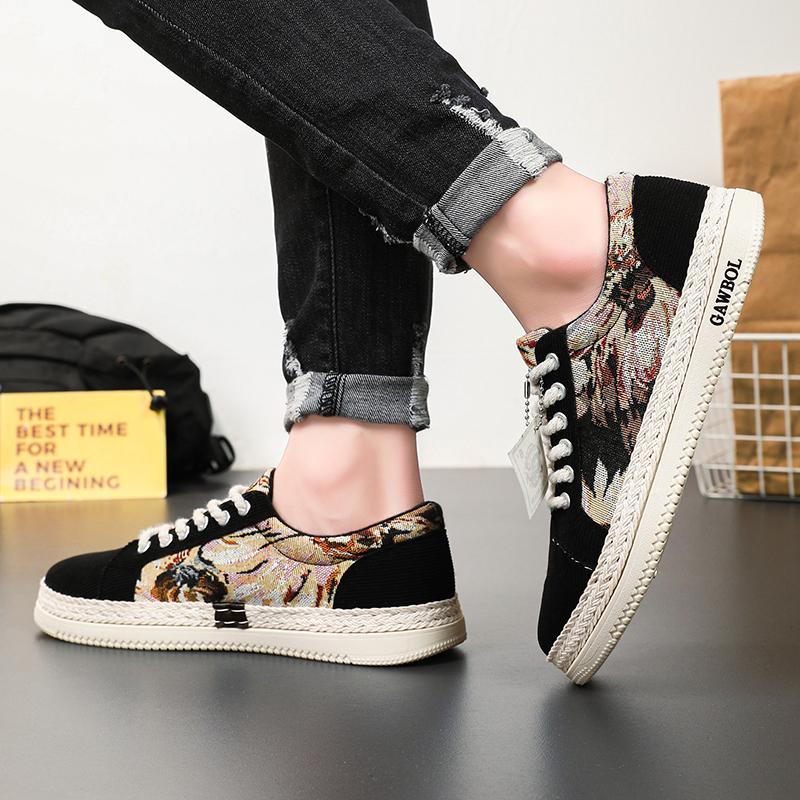 Scarpe Casual da Uomo in Tela Nuova Moda Sneakers Traspiranti Designer Uomo Comode Suola Morbida Scarpe Vulcanizzate Zapatillas Hombre