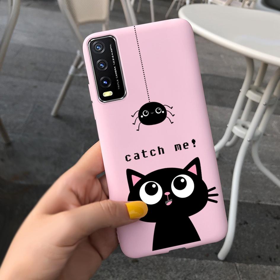 For Vivo Y20 Y20i 2021 Case Silicone Fashion Daisy Sunflower Floral Soft Phone Cover For Vivo V2029 V2027 V2032 Y 20 Y 20i Coque