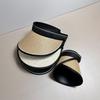 New straw empty top hat summer fashion sunshade empty top straw hat anti-ultraviolet breathable windproof straw hat women