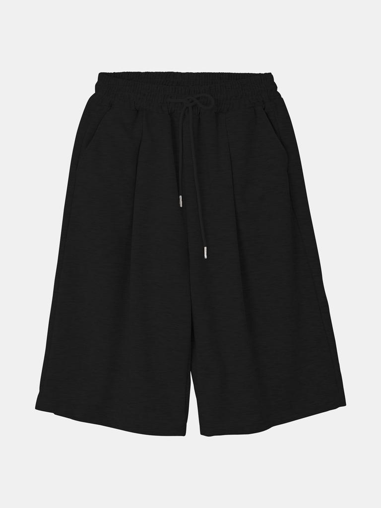 IKALOOK Sleeve Pintuck Elastic Shorts Dspt122