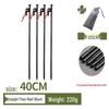 Steel Tent & Tarp Pegs: Thickened, Windproof, Long Camping Peg Set for Outdoor Use