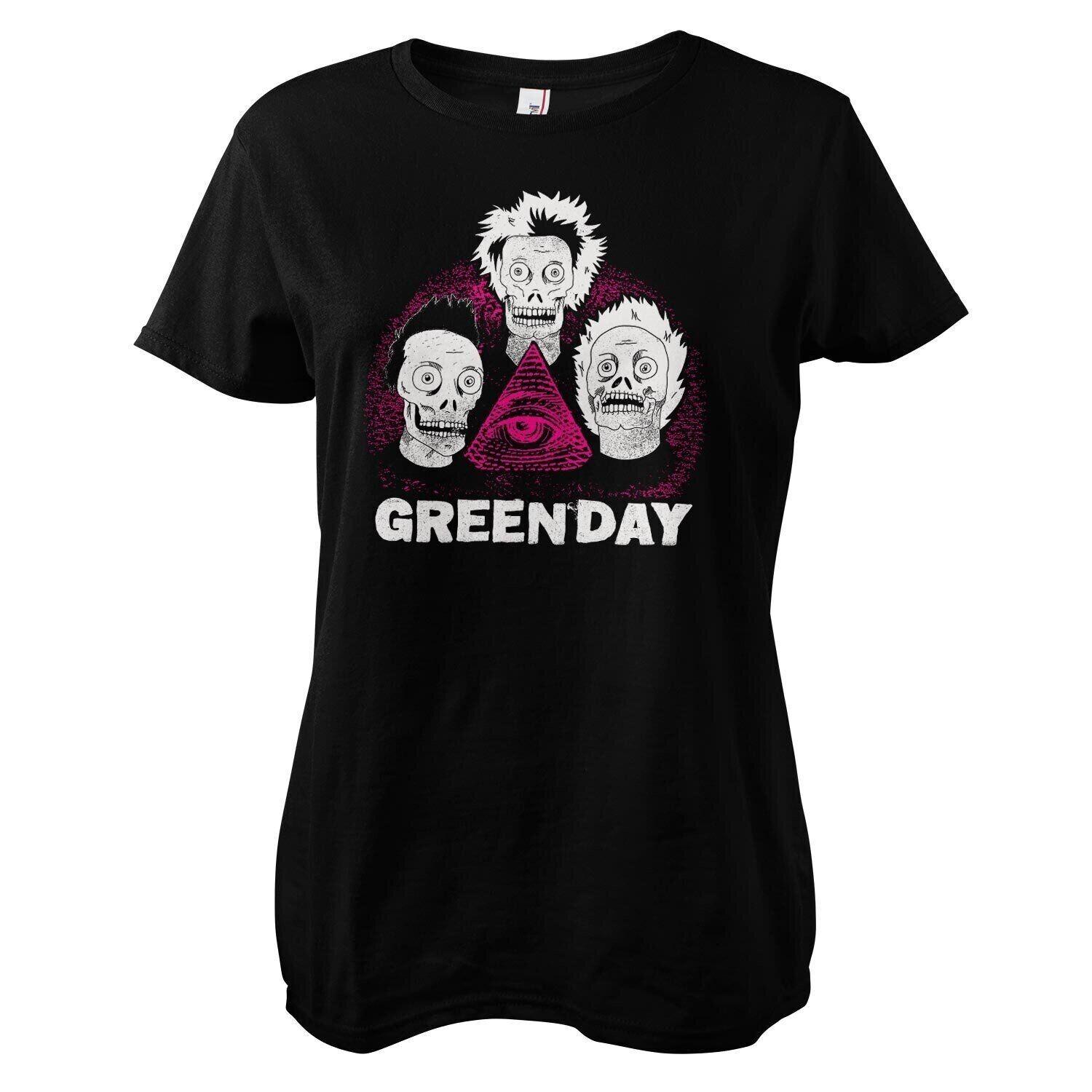 New Licence Officielle Green Day Crânes Femme T-Shirt M