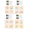 Cartoon Pattern Lacing Toy Set for Children with Hand Eye Coordination Focus