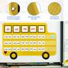 Classroom Decoration: School Bus Letter Phonics Hanging Pocket Chart