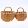 Imitation Rattan Woven Ginger And Garlic Egg Wall Hanging Storage Basket Bathroom Wall Hanging Basket