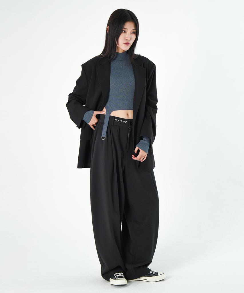 Jenyujeu Swifts Wide Slacks - Black