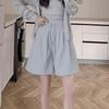 Women's Wide-Leg Summer Pants: Elastic Waist, Breathable, Loose for Casual Wear or Home, Thin Base Layer Shorts.