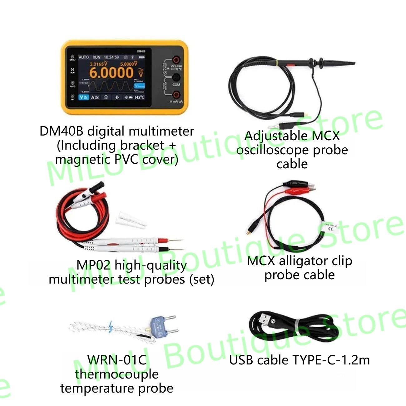 

ALIENTEK DM40 Цифровий осцилограф Мультиметр Генератор сигналів 3 в 1 50M Частота дискретизації Напруга Діод Ручні Автомобільні інструменти