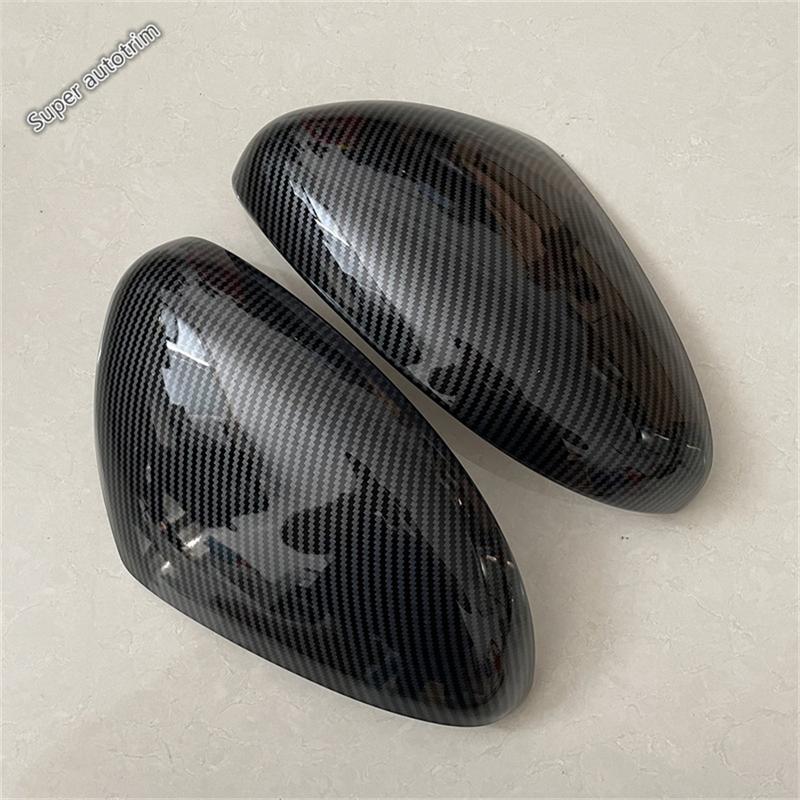 Side Door Rearview Mirror Shell Protection Cover Trim ABS Chrome / Carbon Fiber Accessories For Honda Fit Jazz GR  - 2025
