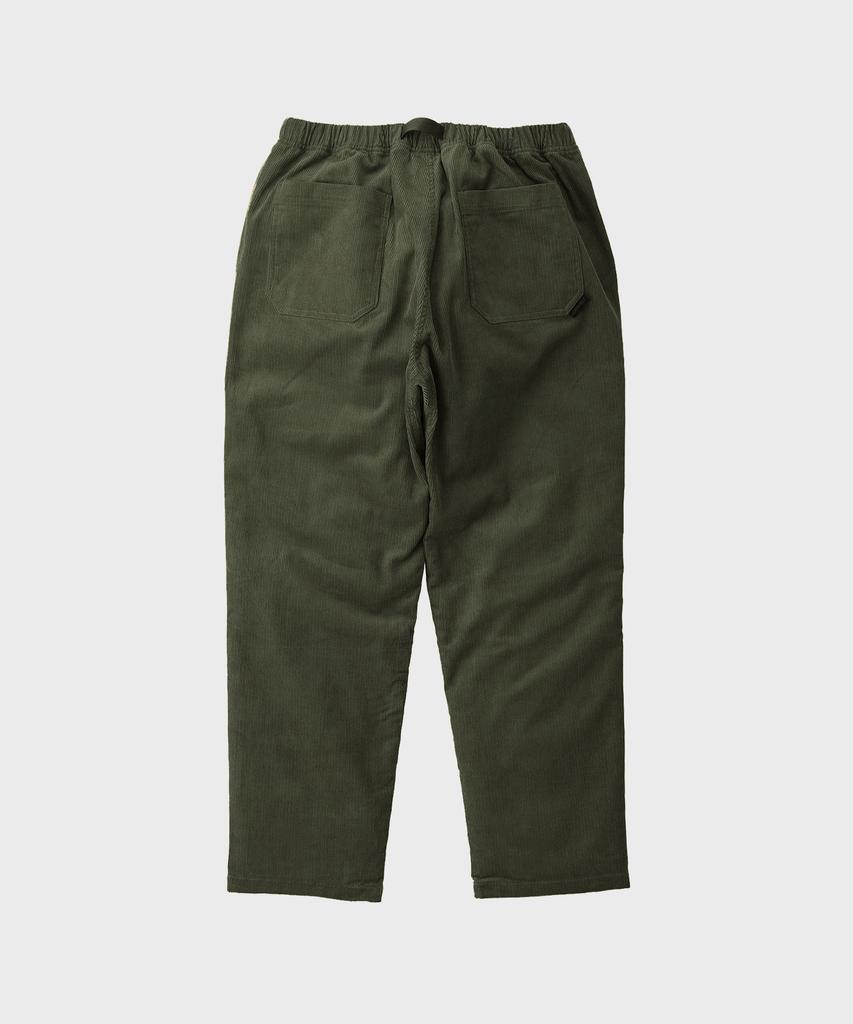 Geulamichi Loose Tapered Ridge Corduroy Pants Olive