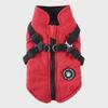 Waterproof Adjustable Dogs Down Clothes Thicken Warm Winter Dog Clothes Soft with Harness Dog Coat for Dogs Cats