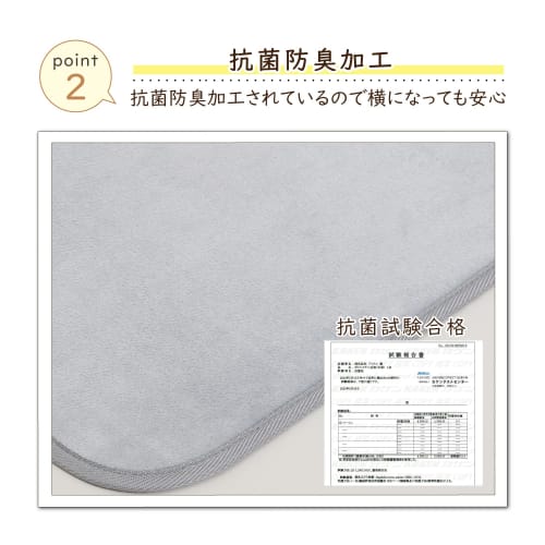 Astro Rug, Light Gray, 185 X 240 Cm (approximately 3 Tatami Mats), Washable, Warm Carpet, Moisture-Wicking, Heat-Generating, Antibacterial, Odor-Resis