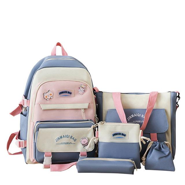 Zestaw plecaków damskich Plecaki do szkoły średniej Torby dla nastolatek Moda Podróżny tornister dla nastolatków