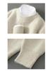 Men's Diamond Cable Knit Wool Sweater - Thick, Loose, Versatile Cashmere Layer