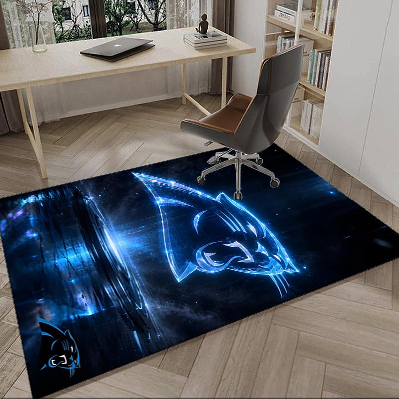 Panthers Helmet Carpet, Kitchen Rugs, Yoga Mat, Non-Slip Mats, Rug for Bathroom, Living Room bedroom, Camping Rugs Christmas Gift