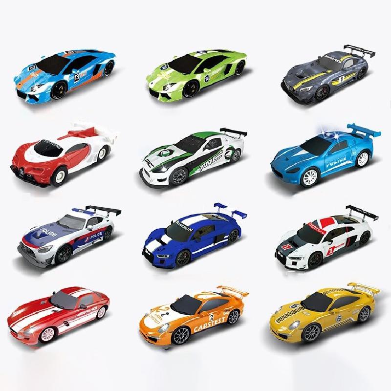 

1:64 электрические гоночные треки, автомобильные аксессуары, игрушки, двойной пульт дистанционного управления, автомобиль Autorama, схема Voiture, железнодорожный слот, автомобиль для детей