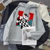 Anime Demon Slayer Tanjiro and Nezuko Hoodie Sweatshirt Women Korean Kpop Street Style Sweatshirt Girl Streetwear Winter Loose Top