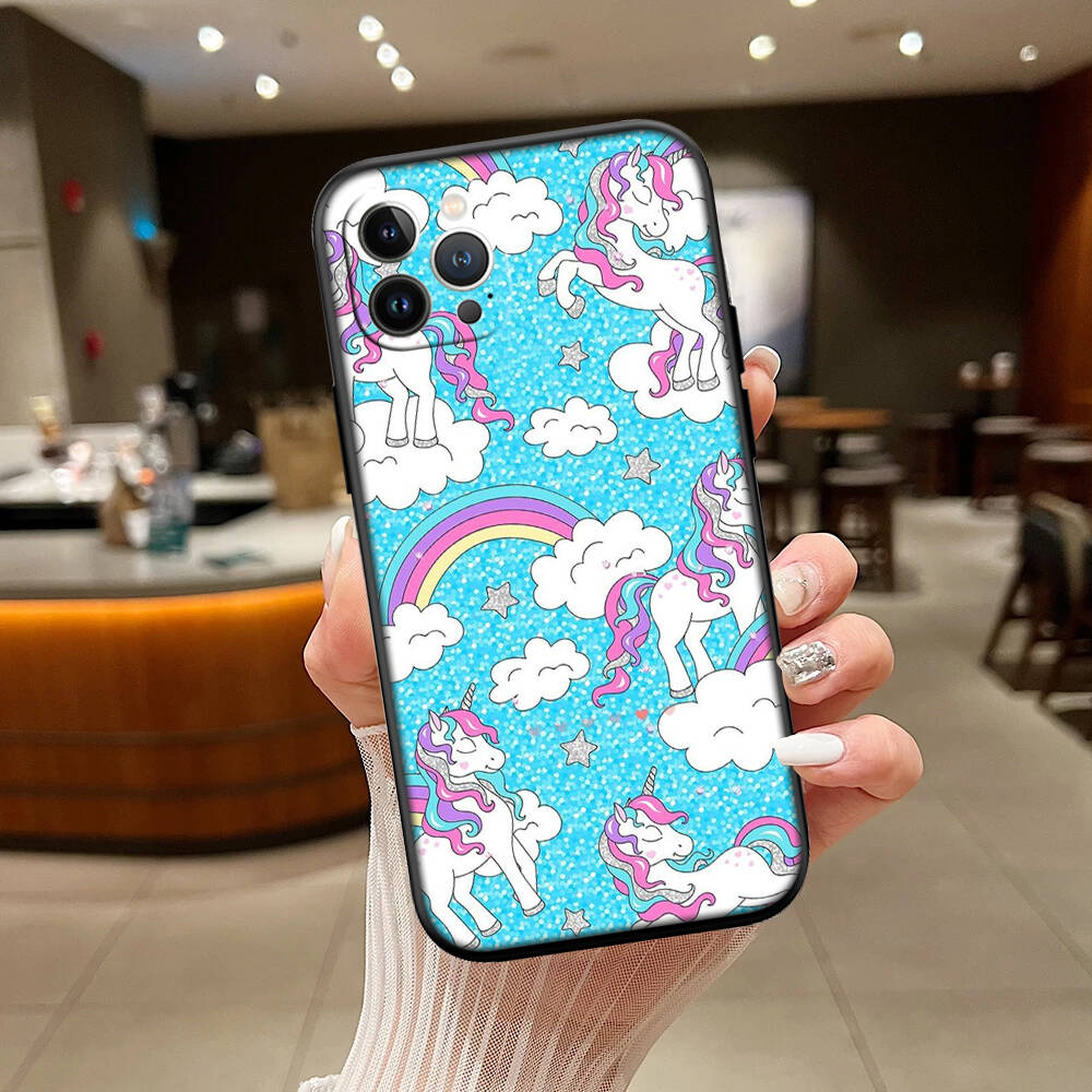 Cartoon Unicorn Phone Case for Xiaomi Poco C40 C51 C50 C55 C65 C71 C75 C85 F8 F7 F6 F5 F3 F2 X7 X6 X4 X3 M7 M6 M5 M4 M3 M2 Pro