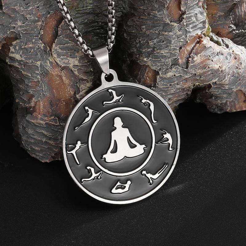 Stainless Steel Nordic Odin Rune Irish Celtic Trinity Knot Pendant Necklace Men Women Lucky Amulet Jewelry