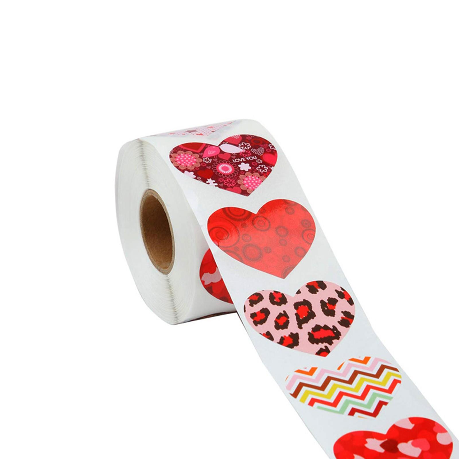 

1 Pack Of Stickers Valentine s Day Holiday Gift Stickers 1 Roll Of 500 Stickers