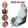 Universal Car Seat Towel Cover: Front Seat Protector for Gym, Workout, All Seasons - Fits Most Vehicles