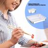 Durable Nonrust Steel 6Pcs Food Container Set Food Protectors For Keep Fruits Vegetables And Leftover Freshness