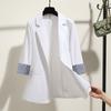 Suit Jacket Female Spring and Summer New Slim-fit Drape Thin Style Seven-point Sleeve Suit Top