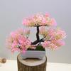 Creative Decoration Simulation Plant Bonsai Three Forks Small Pine Home Decoration Flowers Cloud Pine Potted Tabletop Decoration