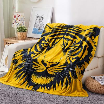 Flaneldecke mit Tigerprint, Hohe Qualität, Bequem für alle Jahreszeiten, Heimdekoration, Wärme und Komfort, Perfekt für Weihnachtsgeschenke