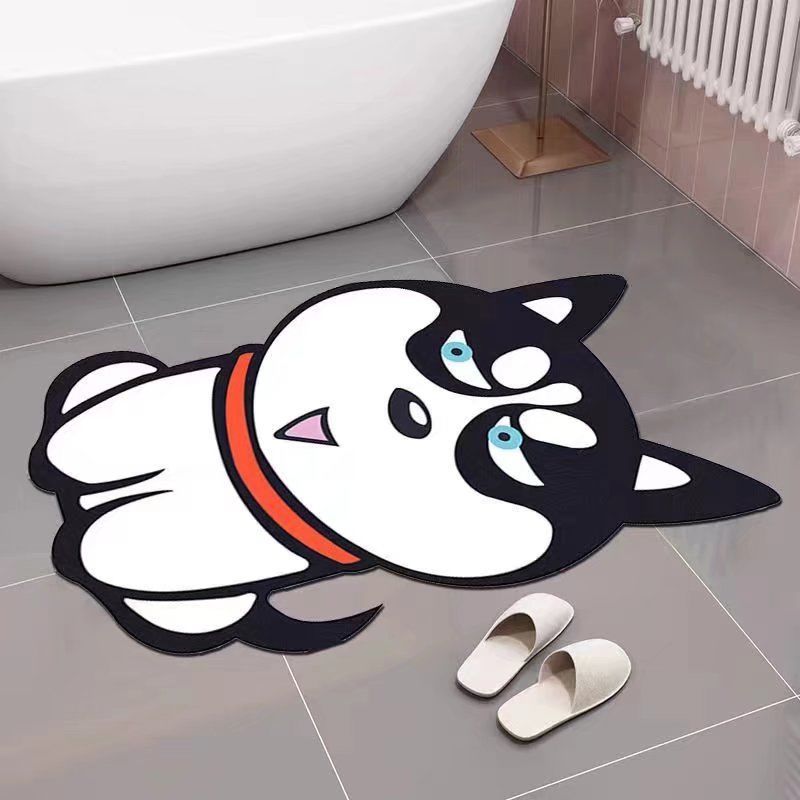 

Инопланетный мультяшный диатомитовый коврик для ванной, абсорбирующий, быстросохнущий коврик для пола, грязеотталкивающий, износостойкий, противоскользящий 40X60cm 15.7X23.6in