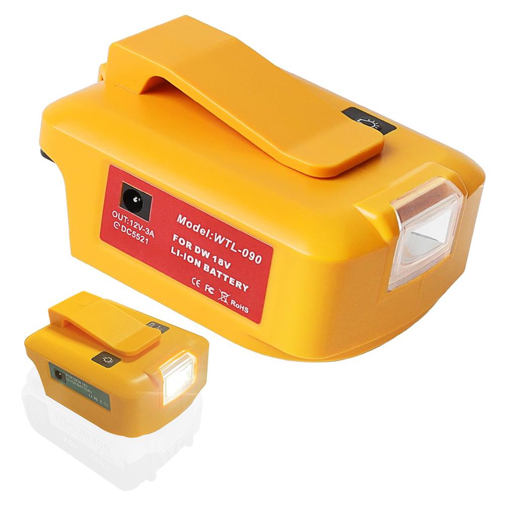 For DEWALT Tools Power Bank Power Adapter Outdoor Lighting Show As The Picture Compatibility Assurance Energy Efficiency