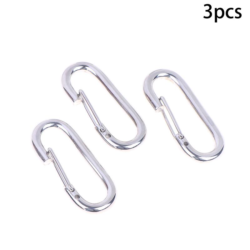 1/3/5 Stück Metall Oval Schlüsselanhänger Karabinerhaken Schnapphaken Federöffnende Schnallen Für DIY Hundekettenverbinder Anhänger Taschenschlüsselanhänger